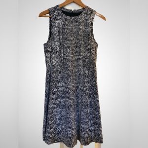 Ann Taylor Loft Dark Navy Blue & White Dress